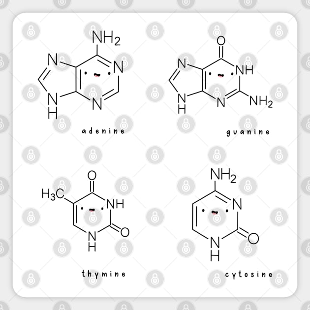 Kawaii DNA Pack Magnet by Sofia Sava